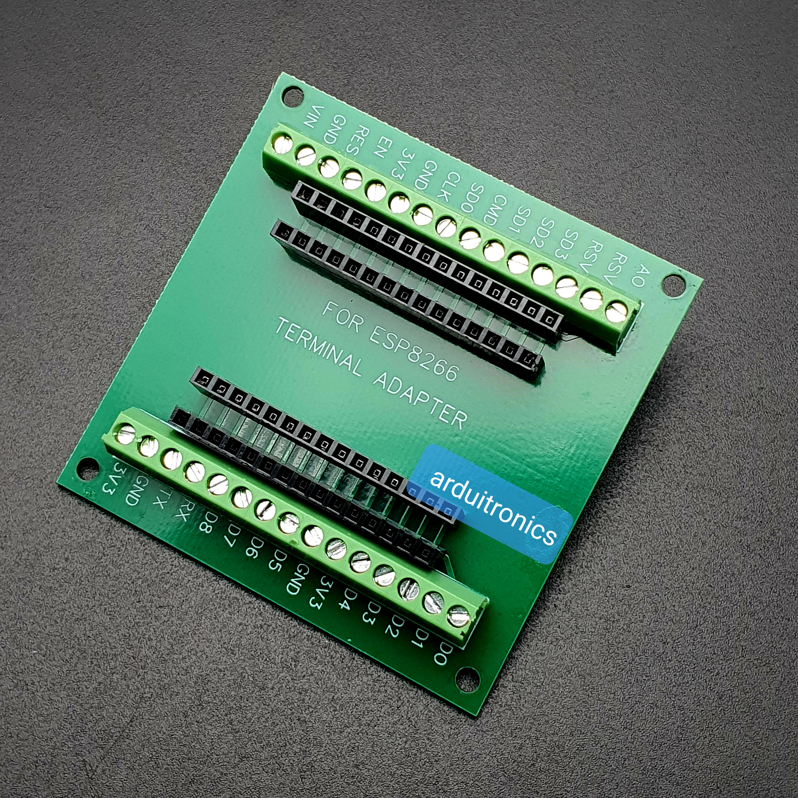 ESP8266 Breakout Board Expansion Board for ESP8266 Module Terminal Adapter PCB สีเขียว