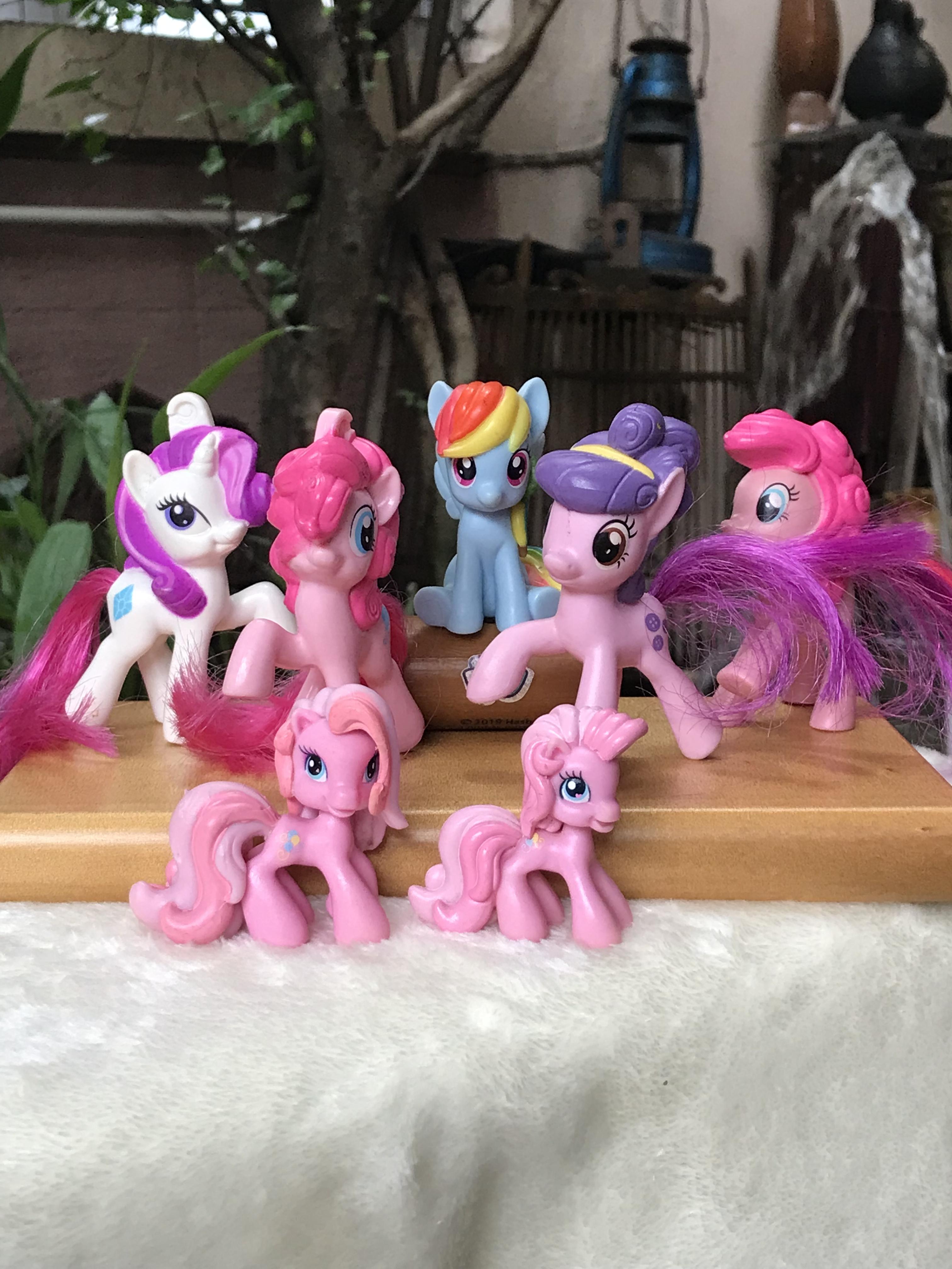 ￼7 ชิ้น เซตโมเดลม้าโพนี่ Set of model my little pony ใต้เท้ามีปั๊มเลขโค๊ด และปั๊ม pony