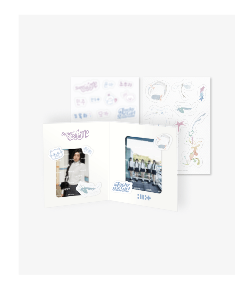 ILLIT -ILLIT 1st Mini Album 'SUPER REAL ME MD ของสะสม Photo Stand Set