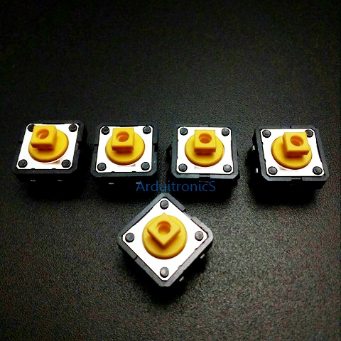 Omron B3F Switch สวิตช์กดติดปล่อยดับขนาด 12x12mm แพค 5 ตัว