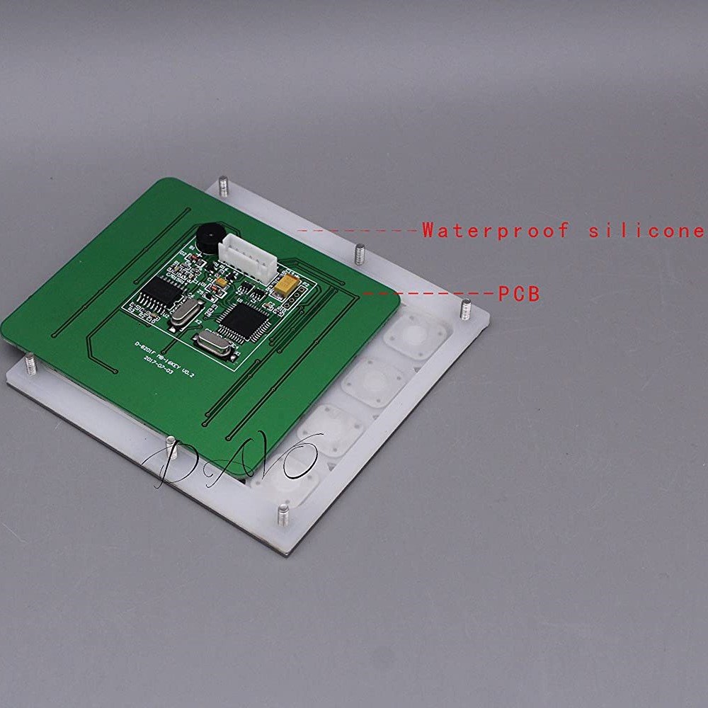 [Industrial Grade] Waterproof Metal 4x4 Matrix Keypad (D-8201) พร้อมสาย connector USB Interface