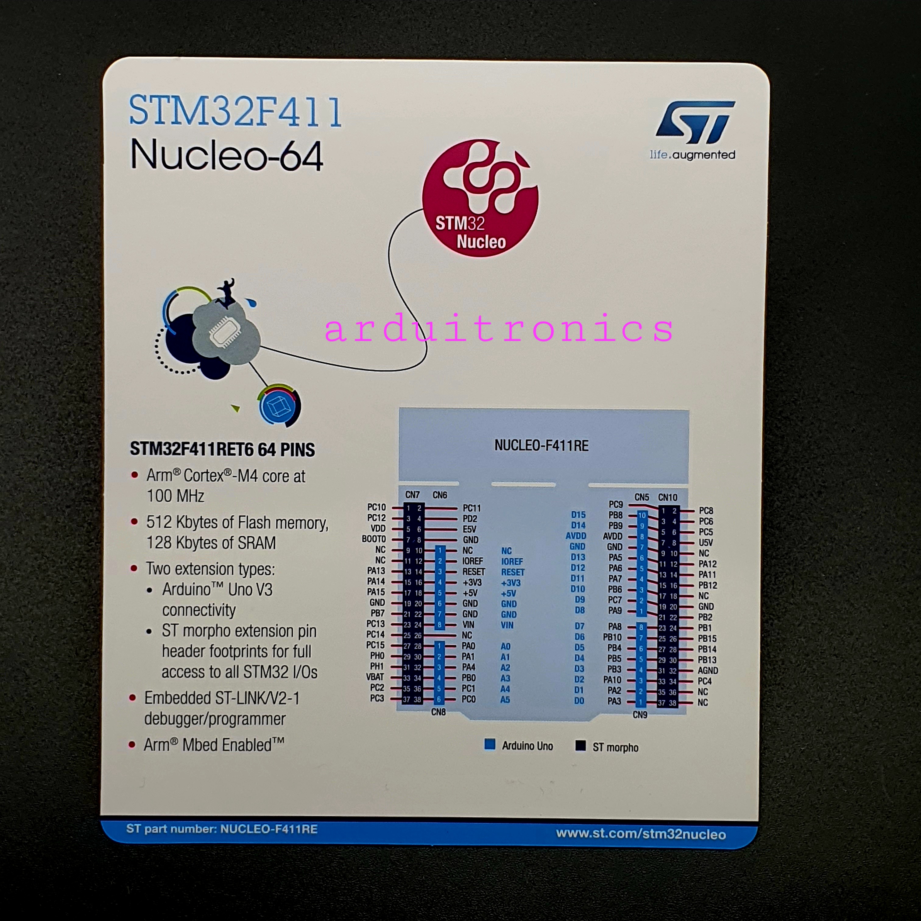 STM32 NUCLEO-F411RE STM Original Development Board Compatible with Arduino