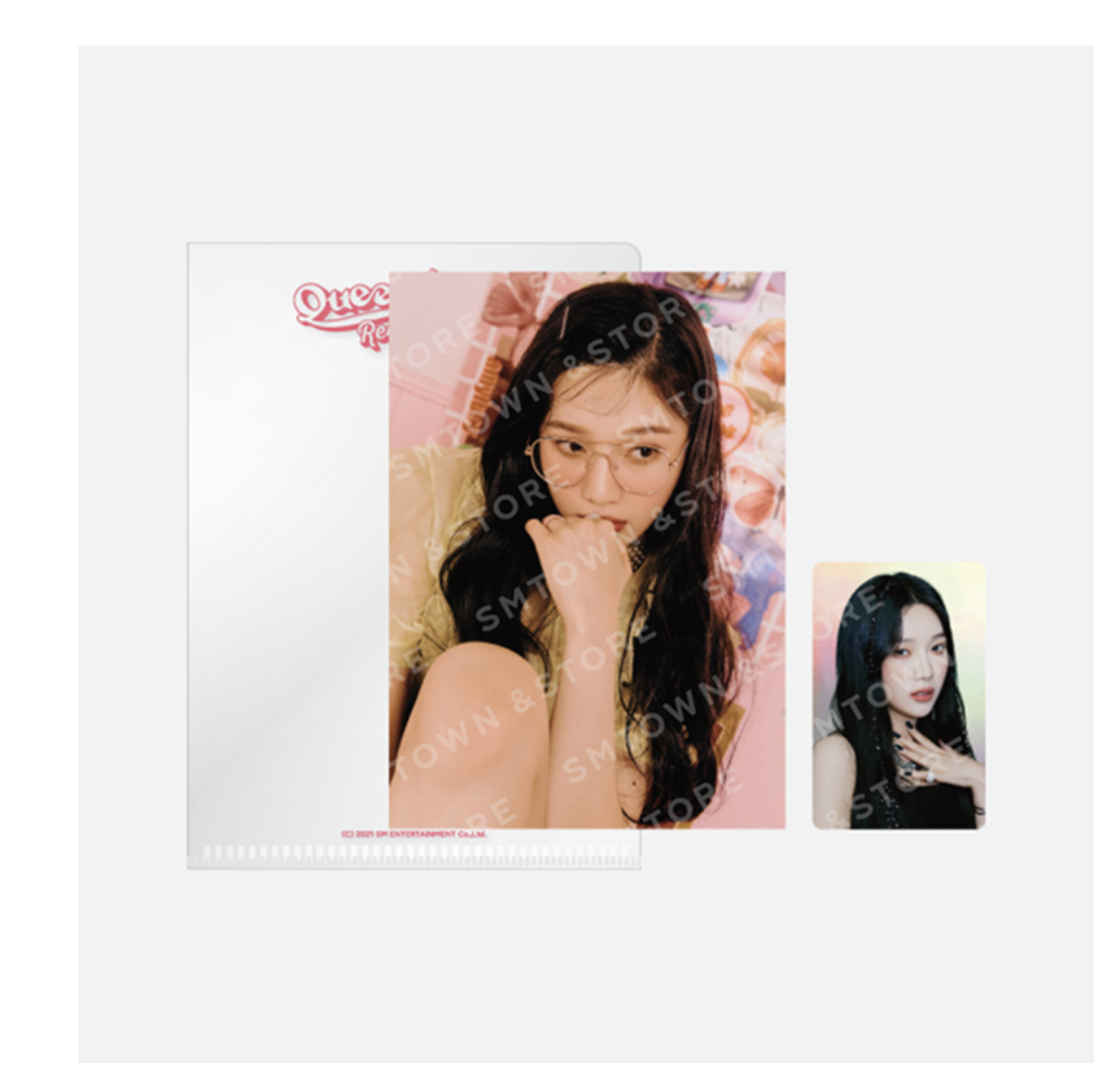 Red Velvet - ของสะสม Red velvet The 6th Mini Album ‘Queendom’ - MD Collection - Postcard + Hologram Photo card set แบบ Joy