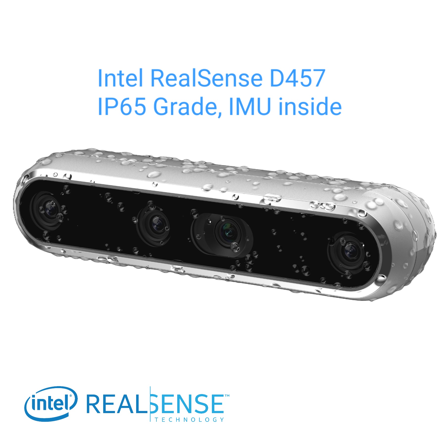 Intel® RealSense™ Depth Camera D457 (with IMU and GMSL/FAKRA) มาพร้อมสายและขาตั้งพร้อมใช้งาน
