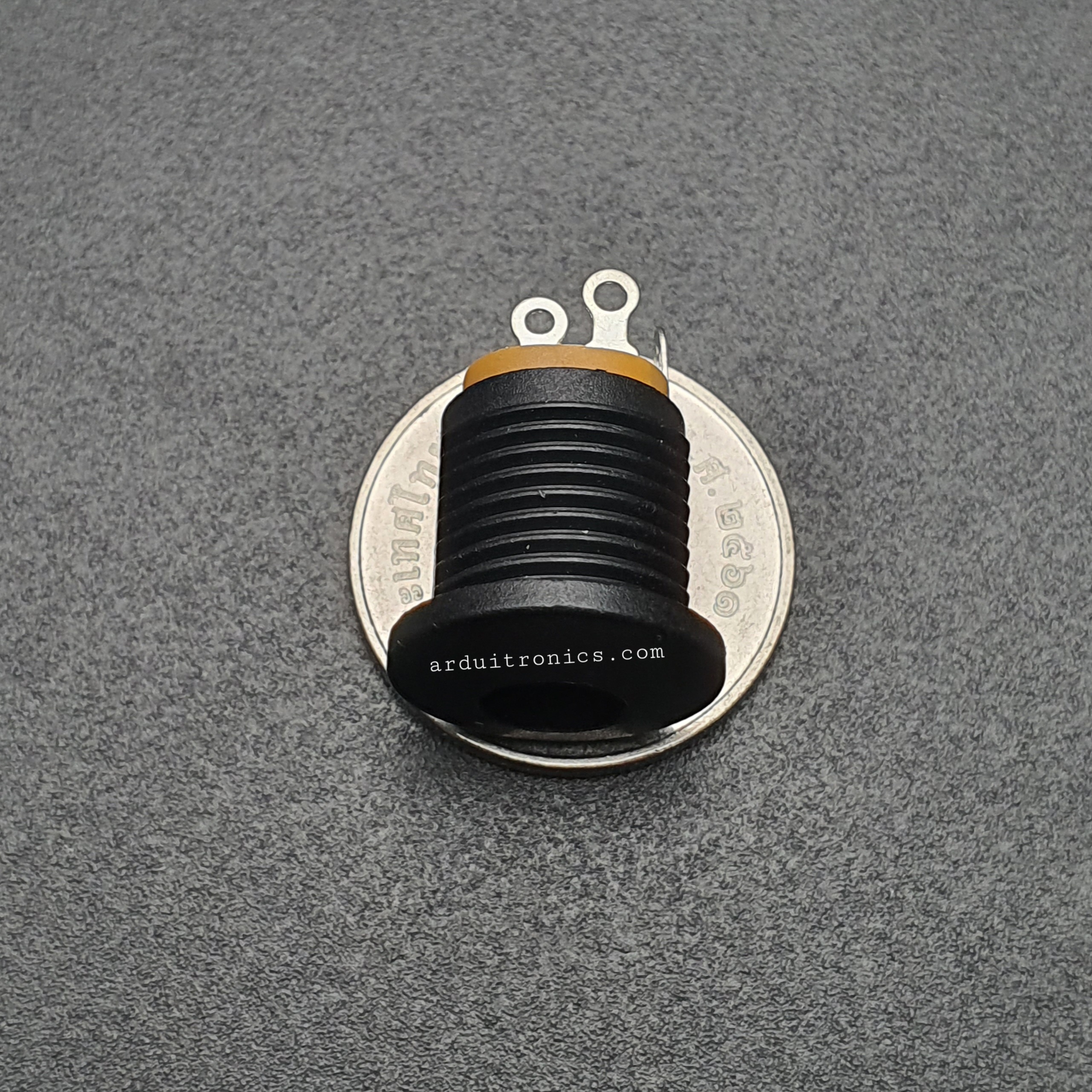 DC-022 Power Outlet DC Block 5.5 x 2.5mm Power Female Socket สีดำ 3 ขา