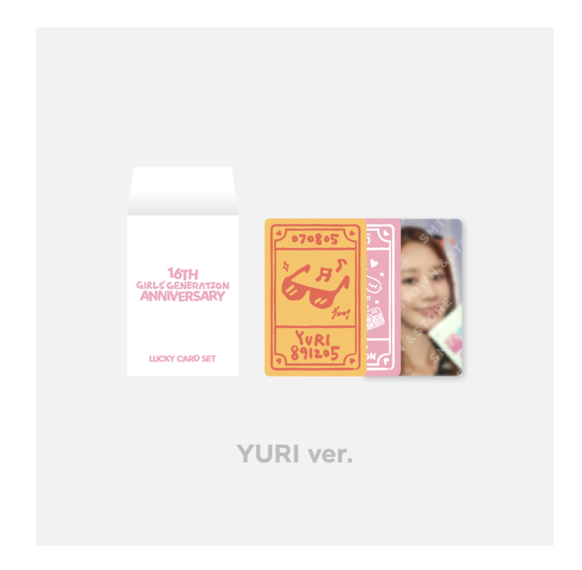 GIRLS' GENERATION -Girls' Generation Debut 16th Anniversary MD - Lucky Card set แบบ Yuri