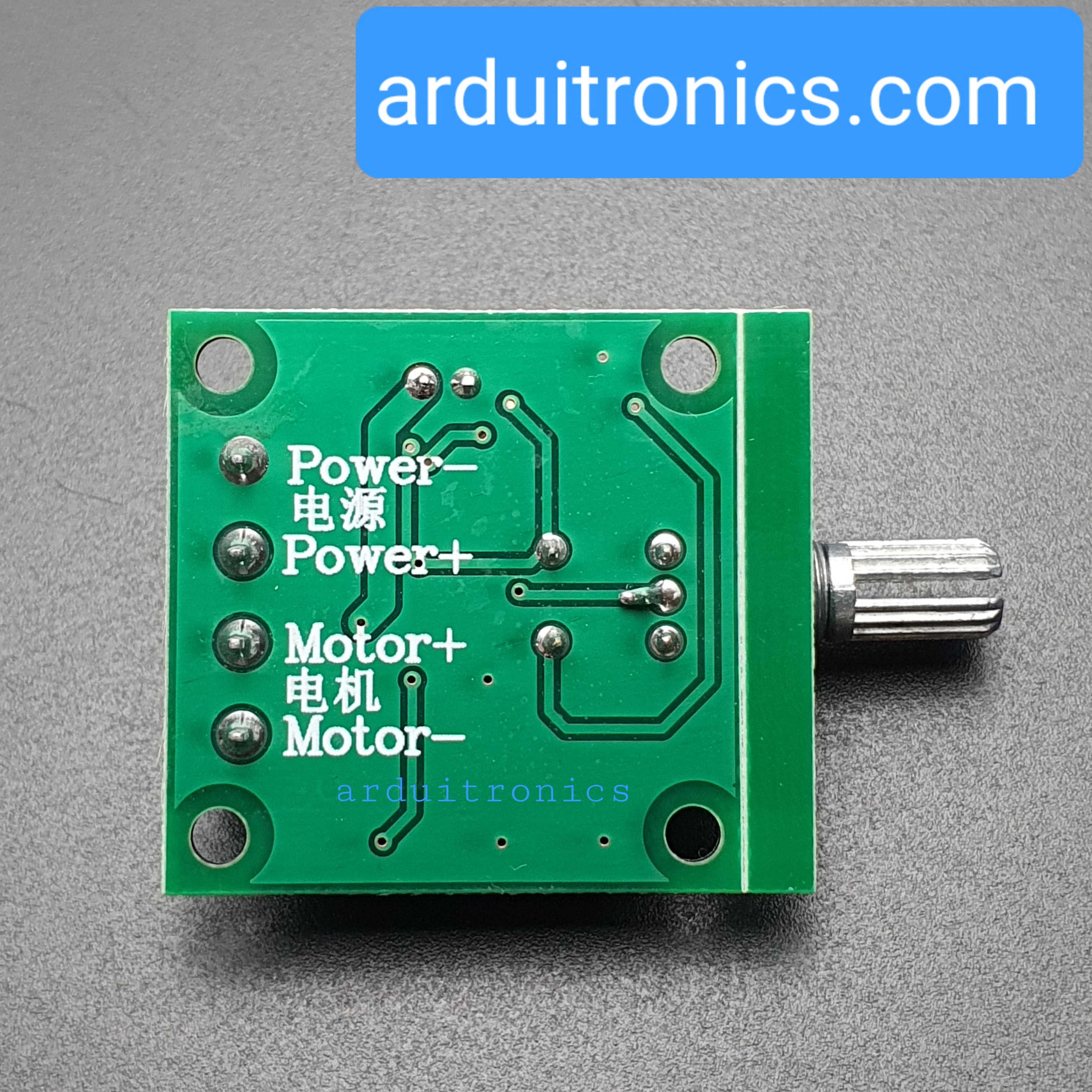โมดูลขับมอเตอร์ ควบคุมความเร็ว DC Motor Speed Controller PWM 1803BK 1.8-12V กระแสสูงสุด 2A