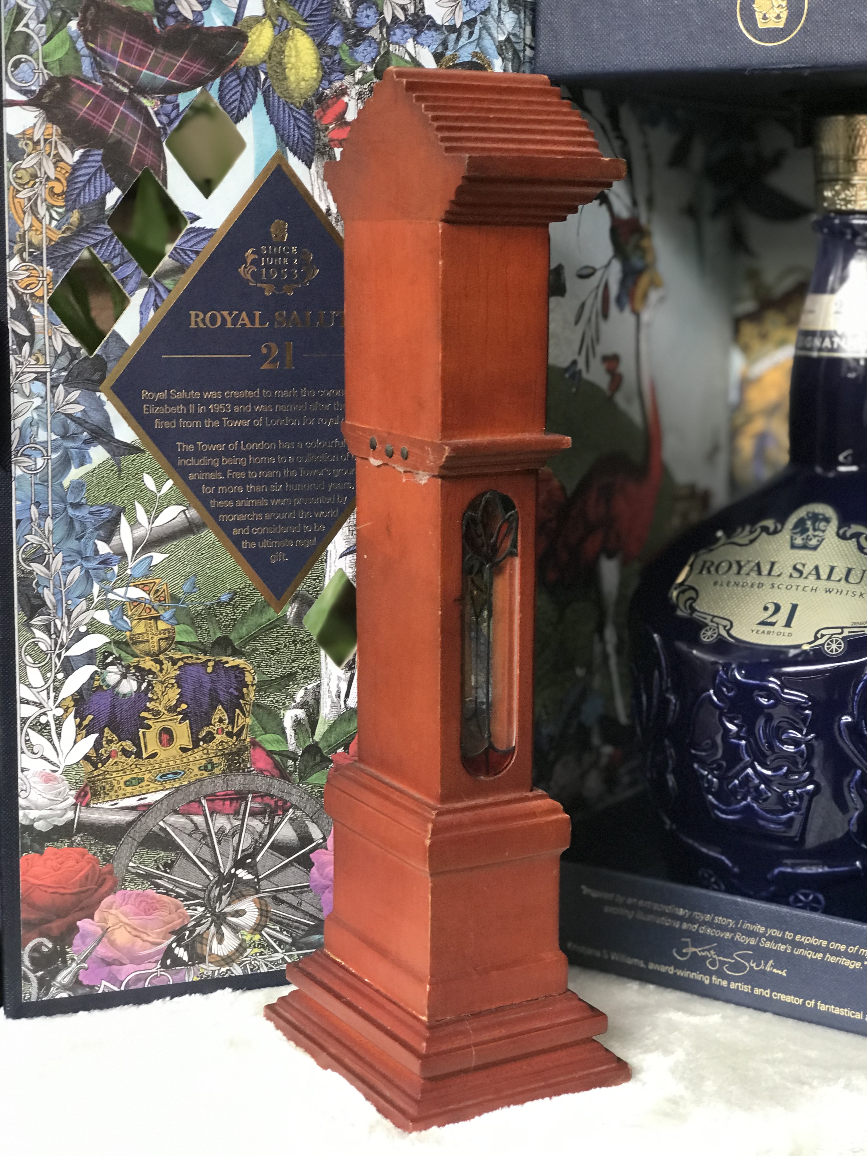 Antique Table Clock นาฬิกาใช้ได้ปกติ โมเดลนาฬิกาตั้งพื้นโบราณโครงไม้จริง โมเดลนาฬิกาลูกตุ้ม แบบจำลองนาฬิกาตั้งพื้นโบราณ