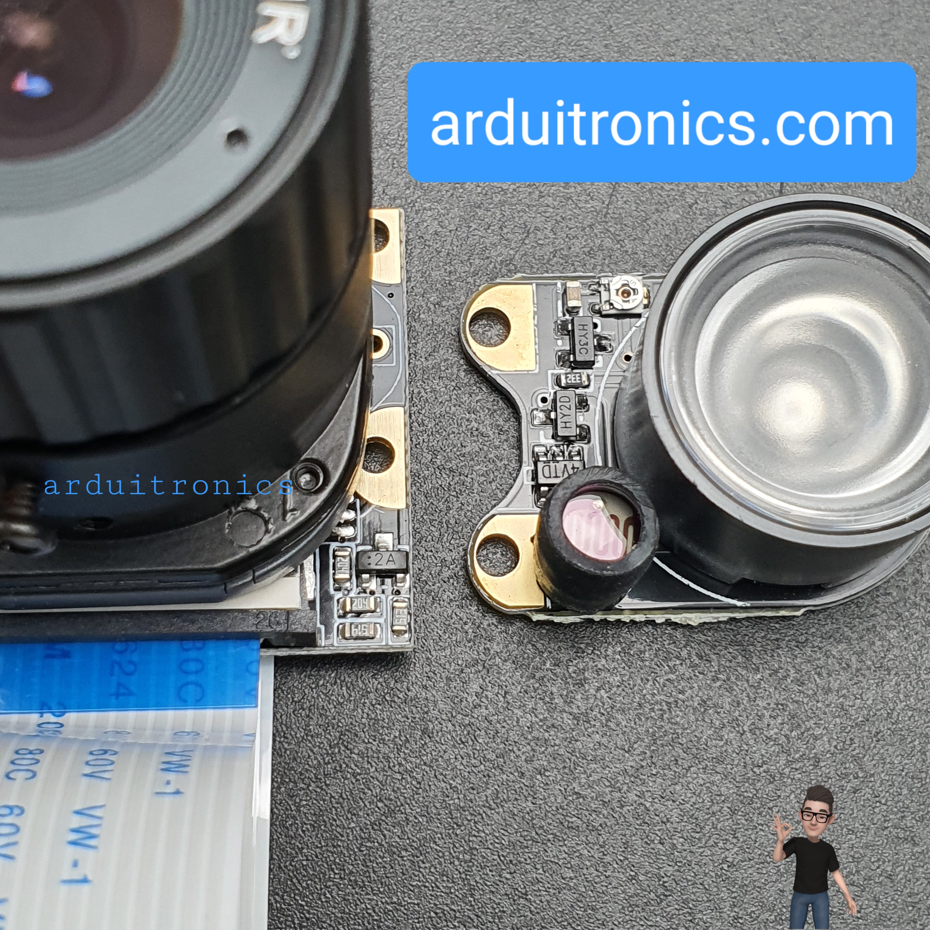 Raspberry Pi 4B/3B+ Camera 5MP 4mm Focal Length Night Vision IR-CUT Lens