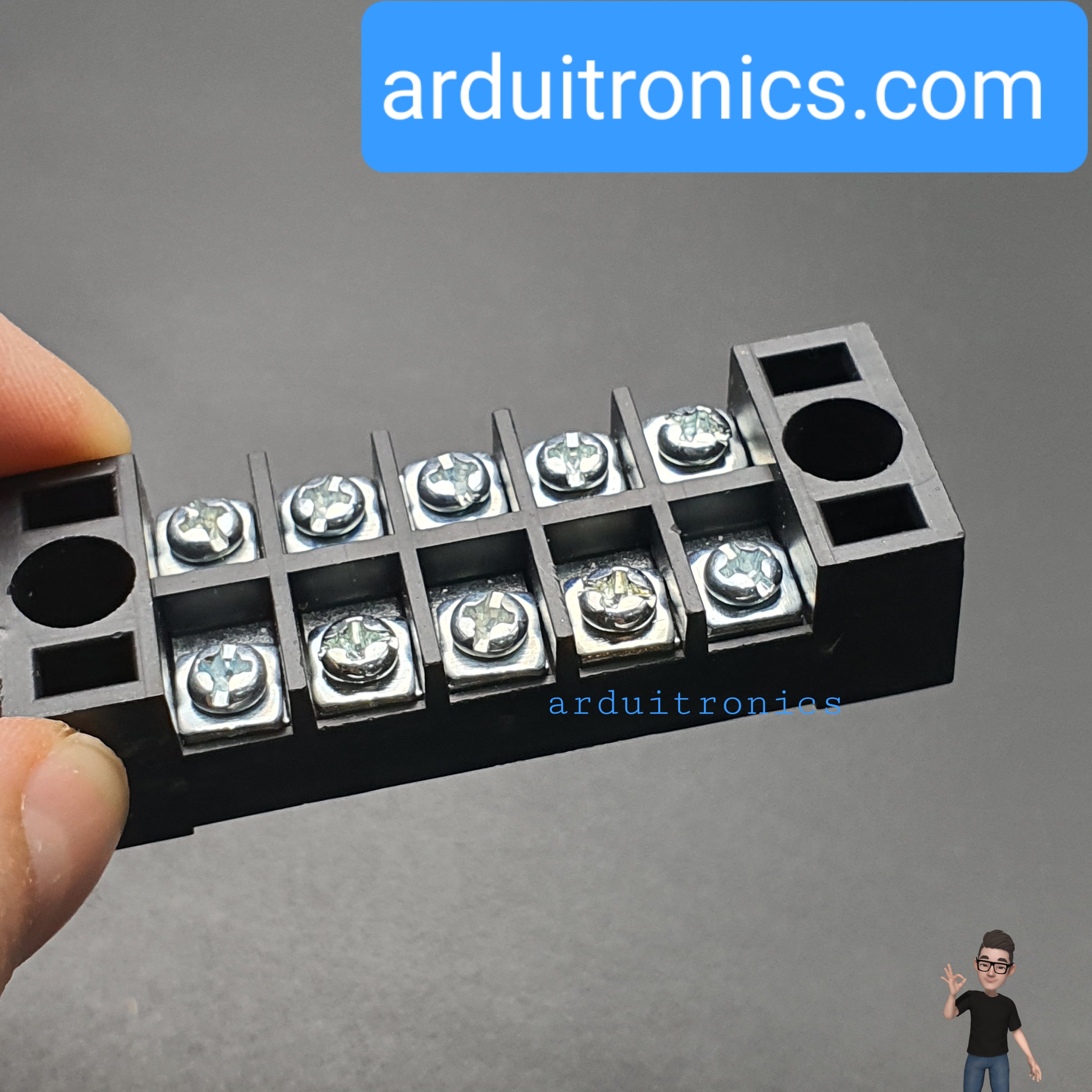 ขั้วต่อ Terminal Block TB-1505 (15A) แบบ 5 ช่อง