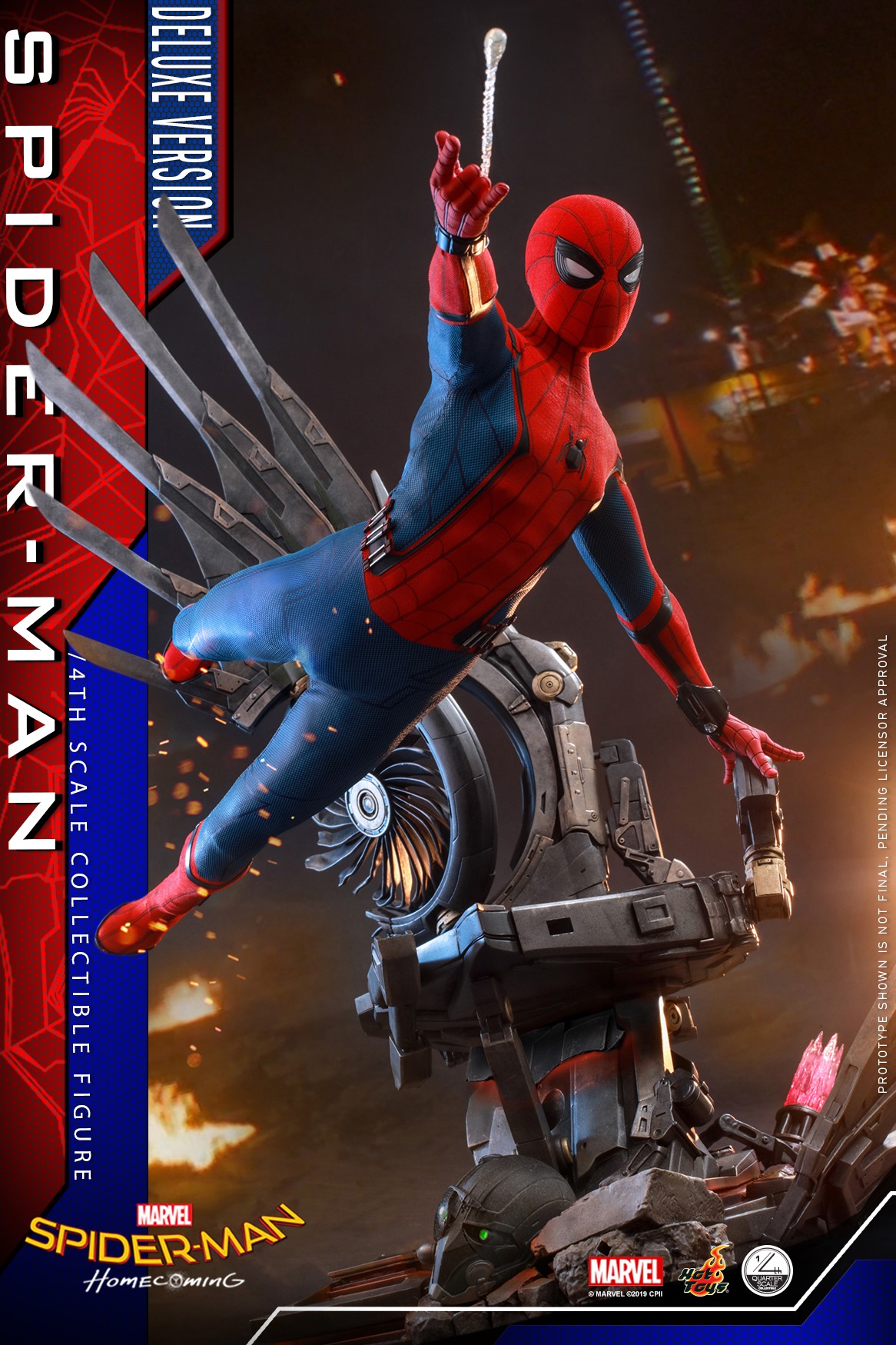 "Pre-Order" Hot Toys Spider-Man: Homecoming - 1/4th scale Spider-Man Collectible Figure (Deluxe Version)