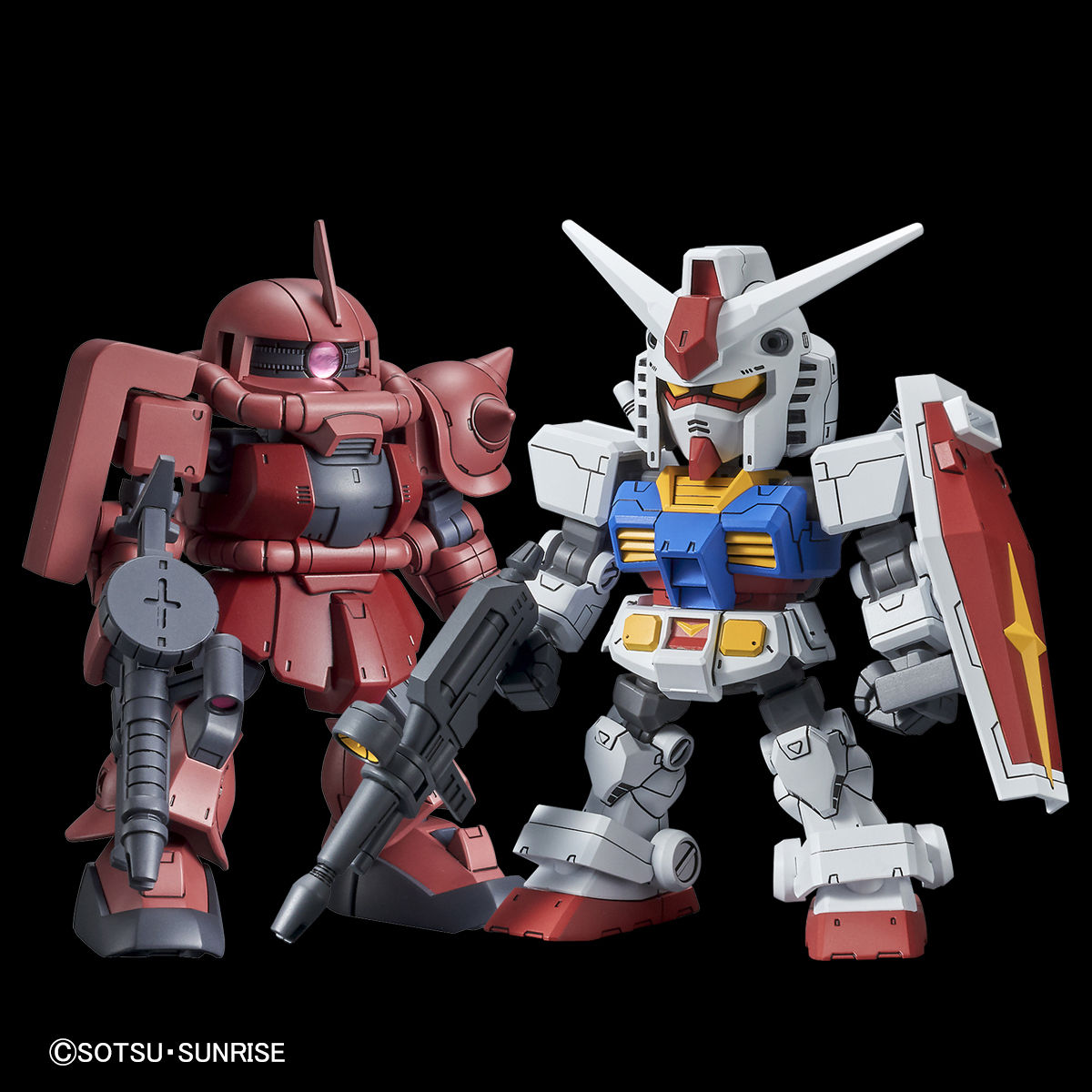 SD Gundam Cross Silhouette RX-78-2 Gundam & Char's Zaku II