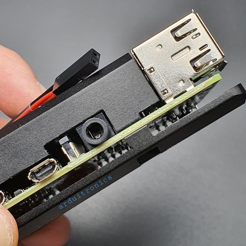 Aluminium Case for Raspberry Pi 4 with Dual Fan (Black)