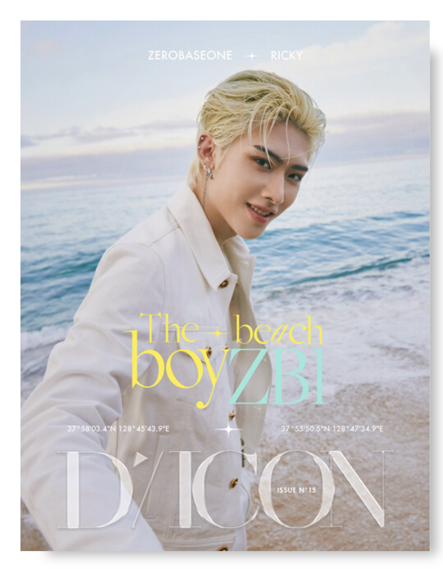 ZEROBASEONE - DICON VOLUME N15 ZEROBASEONE The beach boyZB1 - หน้าปก.RICKY