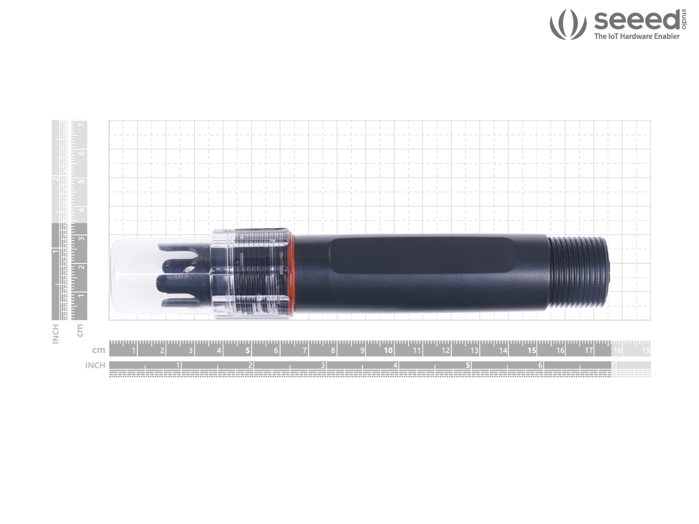 Industrial pH Meter/ Sensor MODBUS-RTU RS485 & 0-2V Analog Voltage (S-pH-01B), with waterproof aviation connector - แท้จาก SeeedStudio