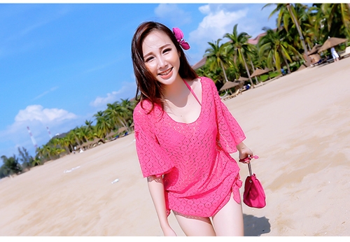 ***พร้อมส่ง***บิกินี่ชุดว่ายน้ำ set 3 ชิ้น (three pieces) สวยเหมือนแบบค่ะ
