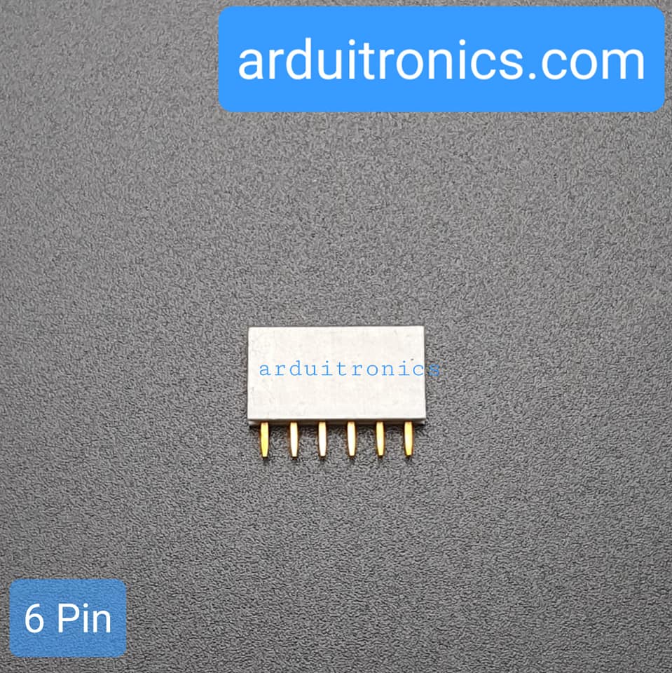 [White] 1x6 Pin Single Row Female Header 2.54mm Pitch Straight Pin Square (จำนวน 1 ชิ้น)