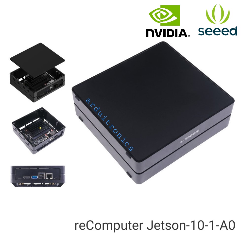 reComputer Jetson-10-1-A0 (J1010) with Jetson Nano Module, Aluminium Case, pre-installed JetPack (128 Core, 4GB LPDDR4, 16GB eMMC) - Seeed Nvidia