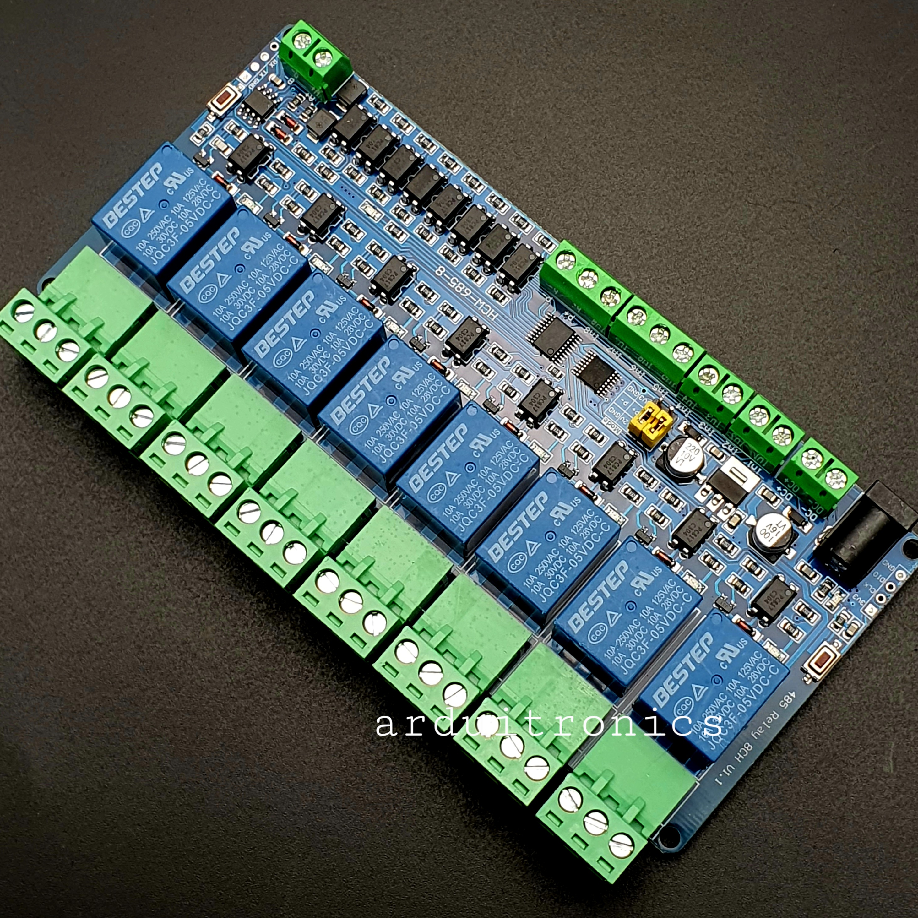 Modbus - RTU 8 Channel Relay Module RS485/TTL (5V)
