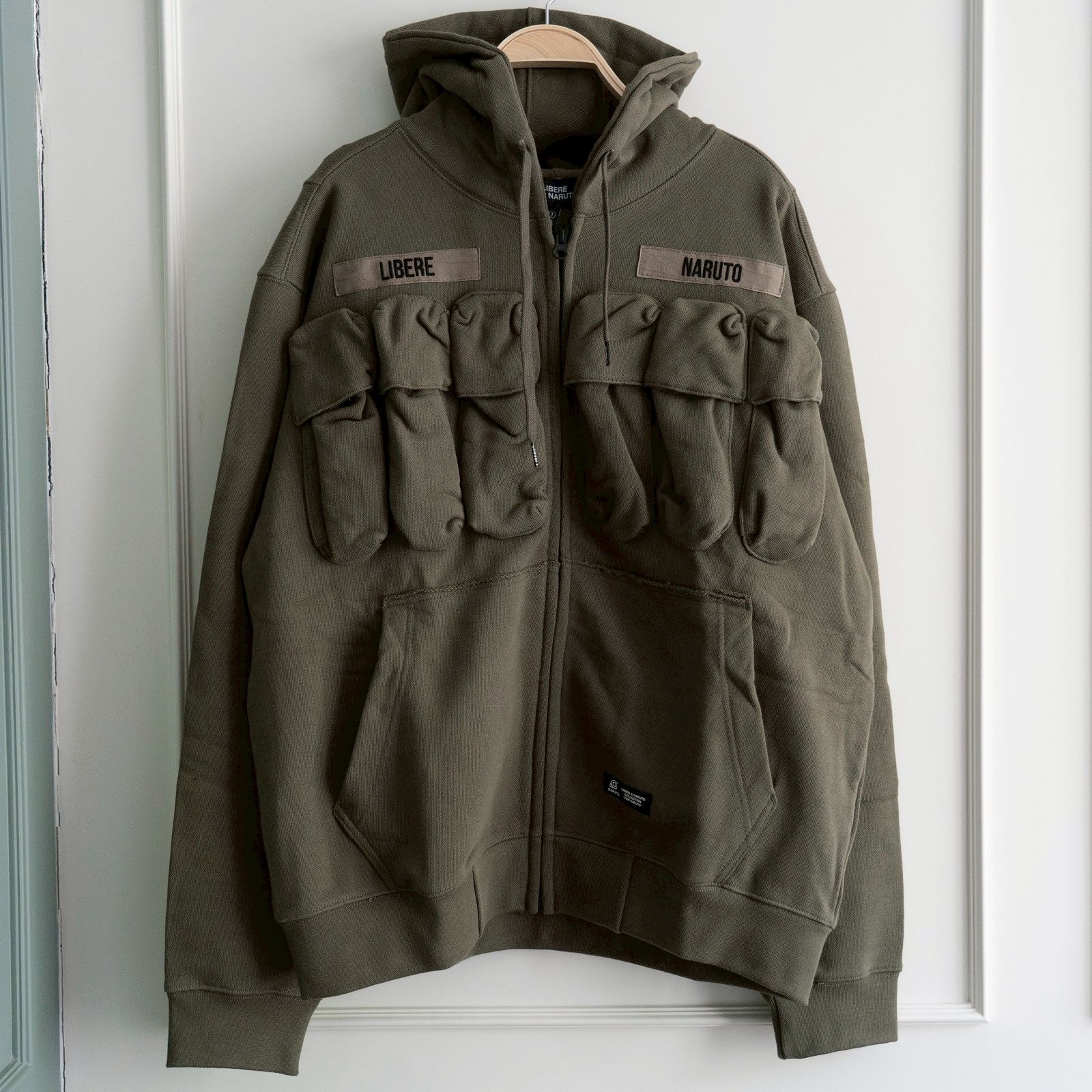 NEW ARRIVAL] LIBERE x NARUTO – TACTICAL ZIP-UP HOODIE - Khaki 