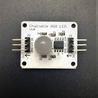 Chainable RGB LED Module 8mm (ความสว่างสูงและต่อพ่วงเป็น series ได้)