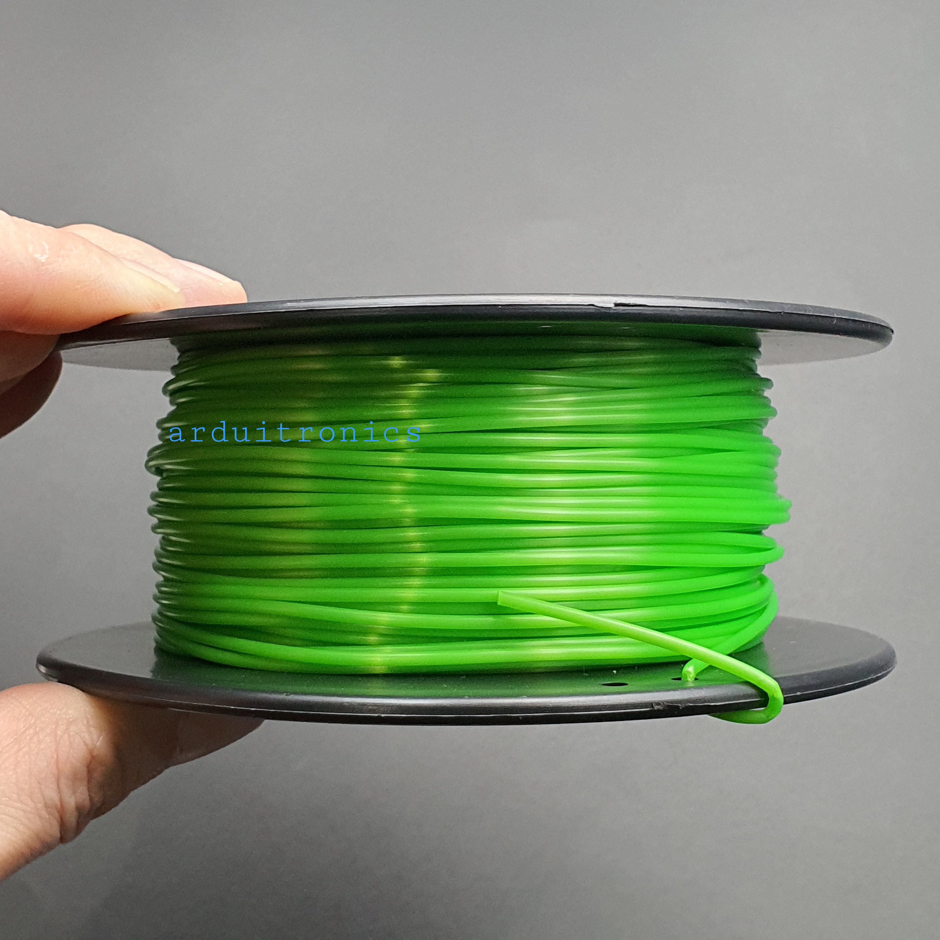 เส้นพลาสติก 3D Printer Filament PLA 1.75mm 0.20kg สีเขียว