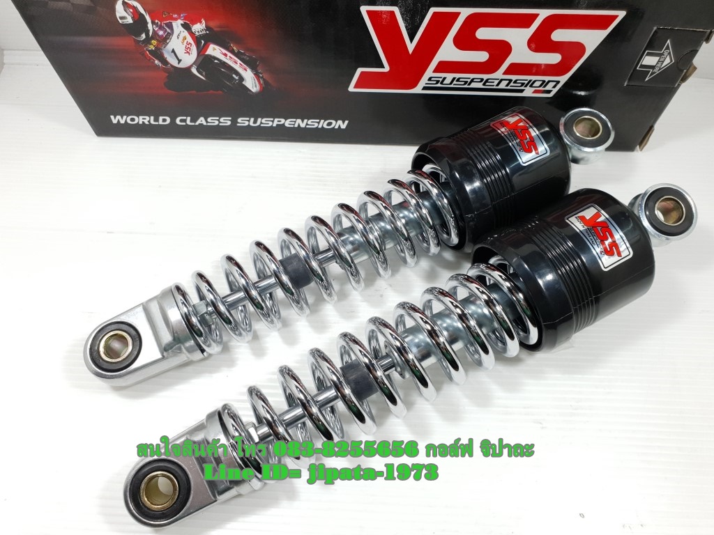 (Bell) โช้คอัพหลังคู่ YSS สำหรับ Yamaha Bell R,Y 100 New,Mate alfa สปริงชุบ