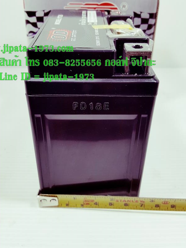 แบตเตอรี ยี่ห้อ OD รุ่น YTZ6 สำหรับ Honda Click 125 i,CBR 150