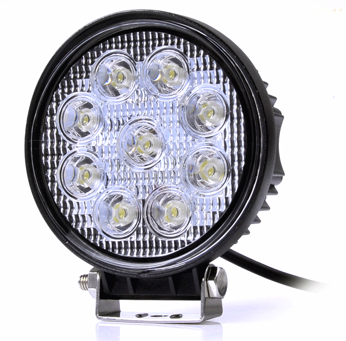 ไฟสปอตไลท์ แอลอีดี LED SPOT LIGHT กลม 27W 12V/24V 4"