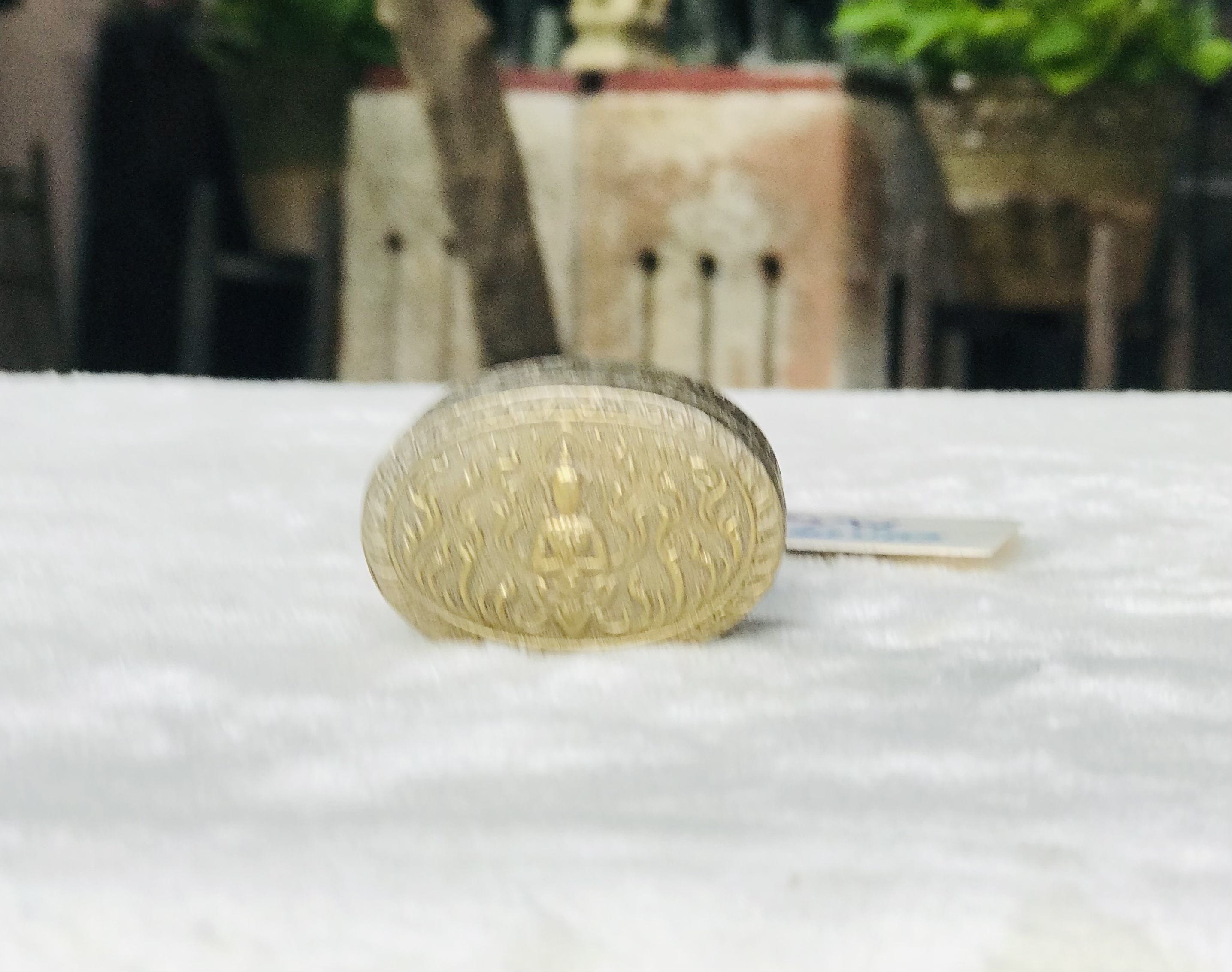 เริ่มต้น 290 บาท Antique Brass งานทองเหลืองเก่า ตลับทองเหลืองตอกลาย ตลับขี้ผึ้งทองเหลืองลายเทพพนม ทรงกลม ทรงรี ทรงลูกจันทร์ ทรงฟักทอง