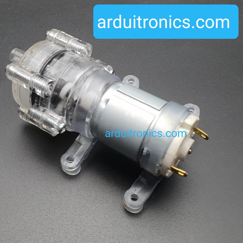 R385 Diaphragm Pump 12VDC (1.8L/min) - ไดอะแฟรมปั๊มน้ำ (สีใส)