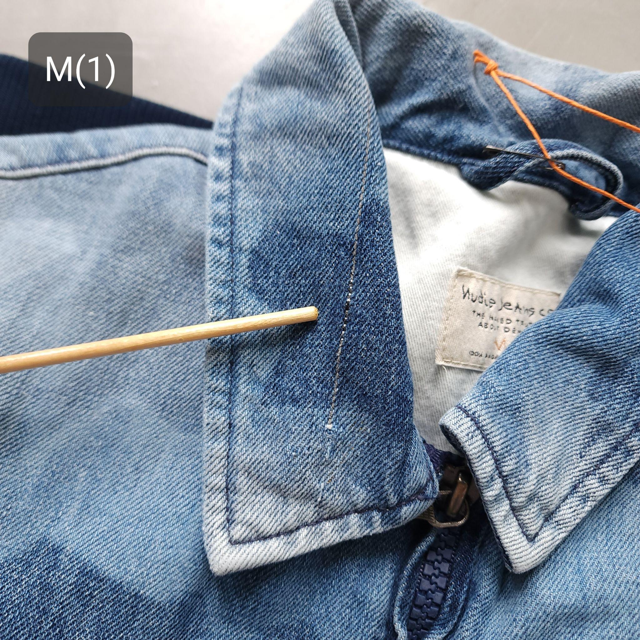 [DEFECT] Gudrun Camo Denim แจ็คเก็ตผ้าฟอก Nudie Jeans ของแท้ 100%