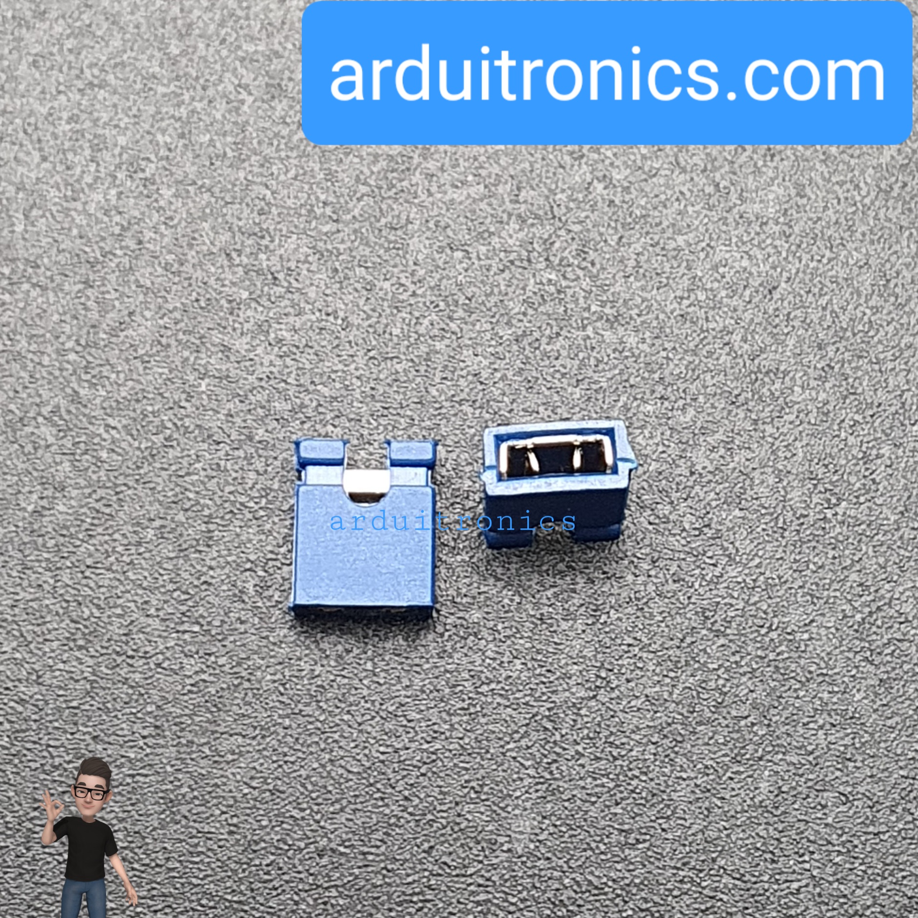 Pin Jumper - 2 Pin (ปลายเปิด สีน้ำเงิน)