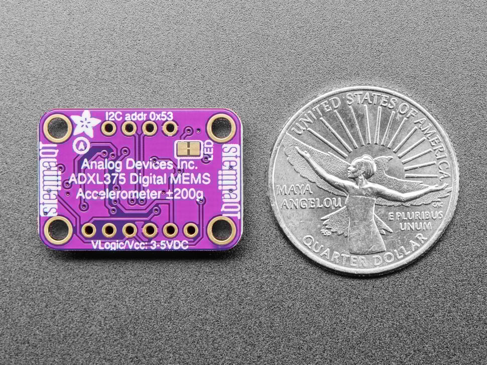 ADXL375 - High G Accelerometer (+-200g) with I2C and SPI - STEMMA QT / Qwiic (ของแท้จาก Adafruit)