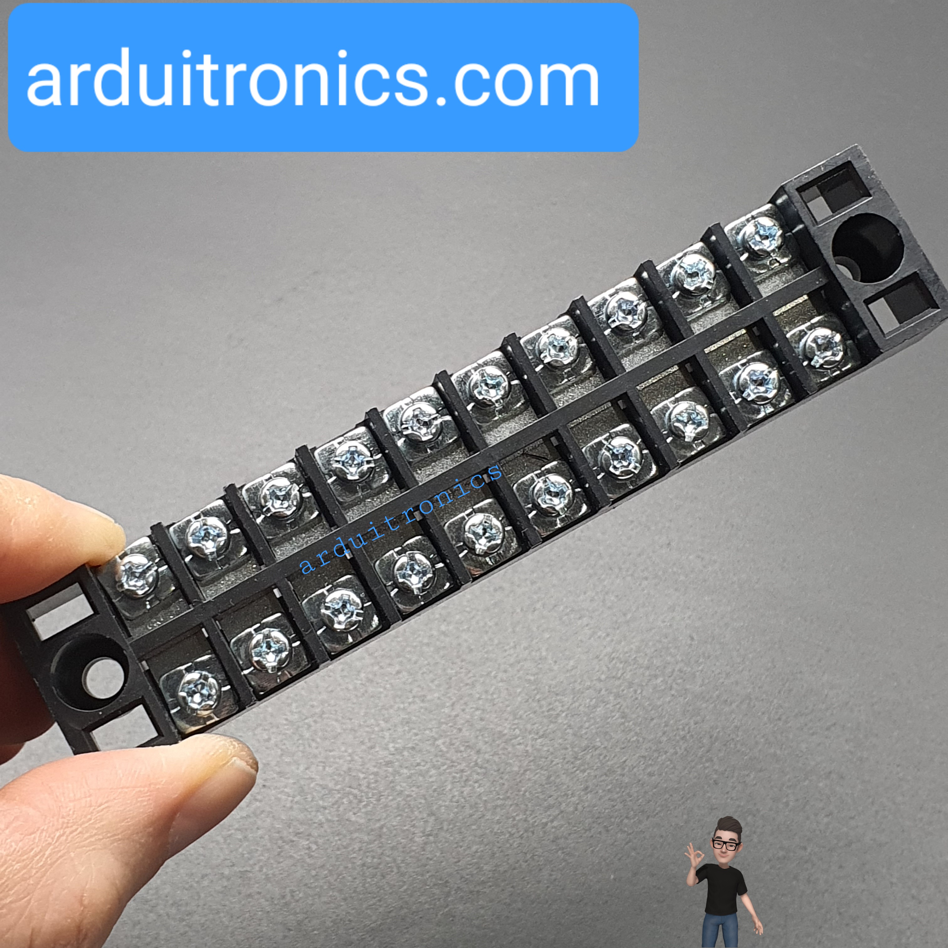 ขั้วต่อ Terminal Block TB-1510 (15A) แบบ 10 ช่อง