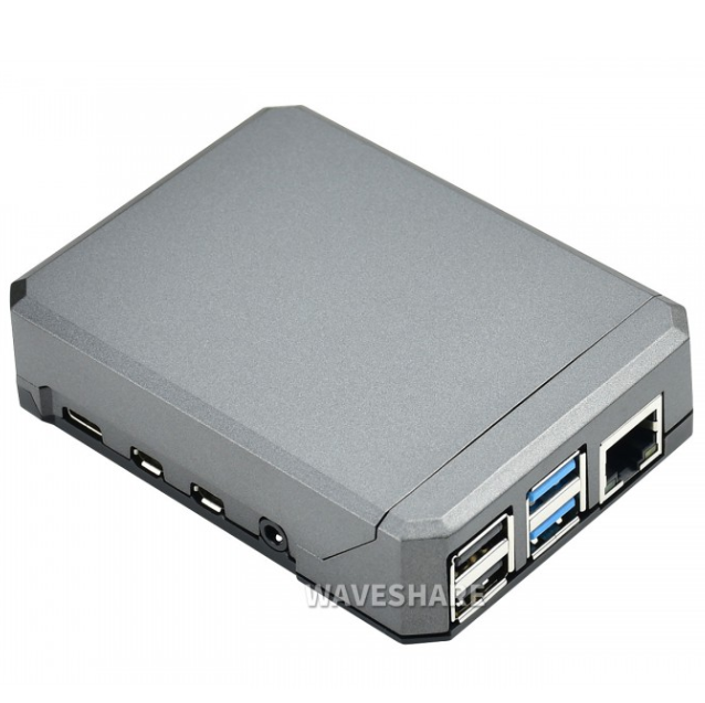 Argon NEO: A Slim Aluminum Case for Raspberry Pi 4, Passive Cooling (ของแท้จาก Waveshare)