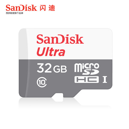 SanDisk Ultra MicroSDHC UHS-I SDCard 32GB Class 10 (speed upto 100MB/s)