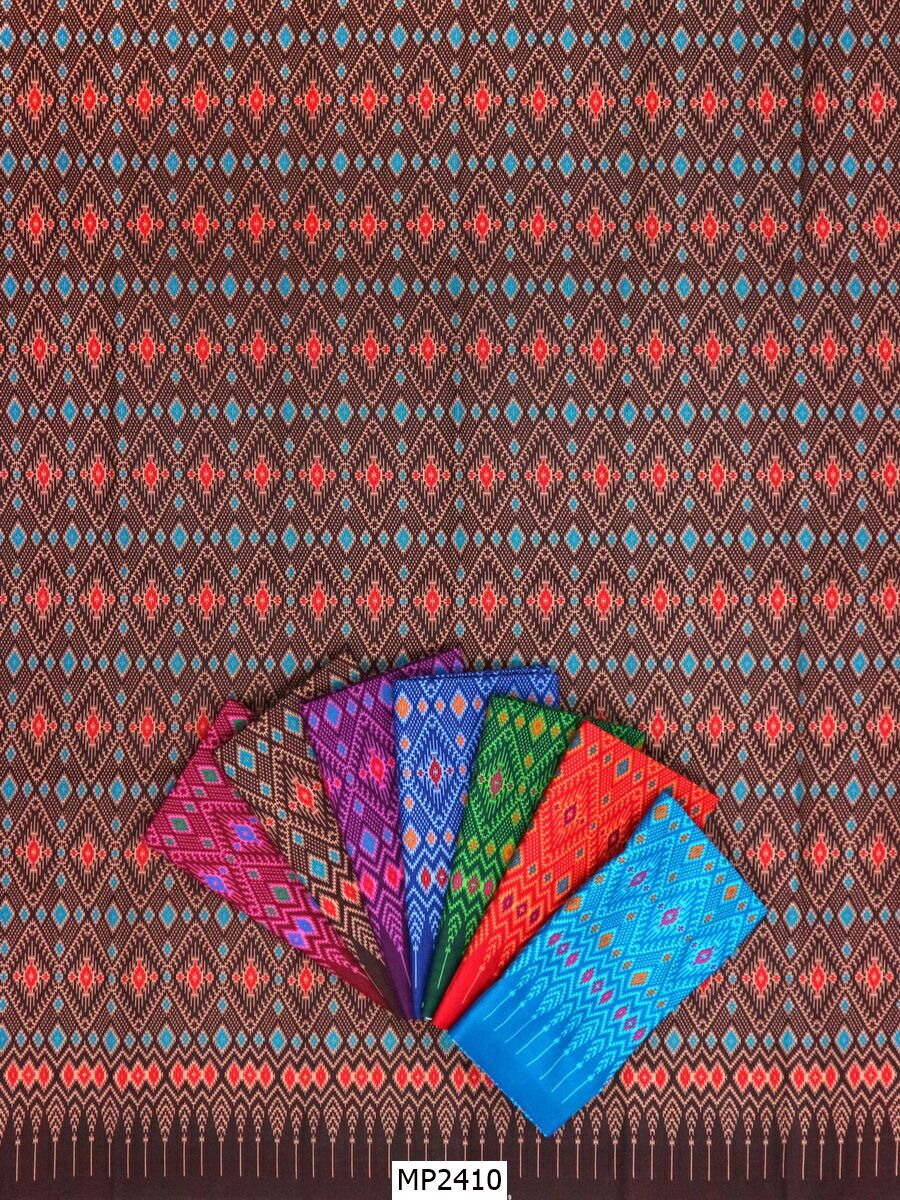 [D-MP2410] ผ้าถุงแม่พลอย 1.8เมตร เย็บพร้อมนุ่ง คอตต้อน 100%