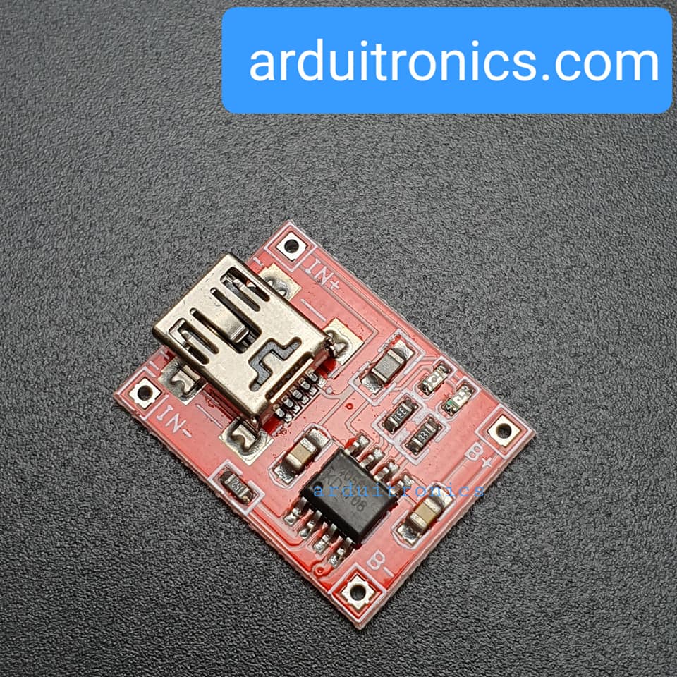 Li-ion Battery Charger Module Board Mini 5v USB 1A li-ion Battery Charger TP4056 18650 หัว Mini Usb