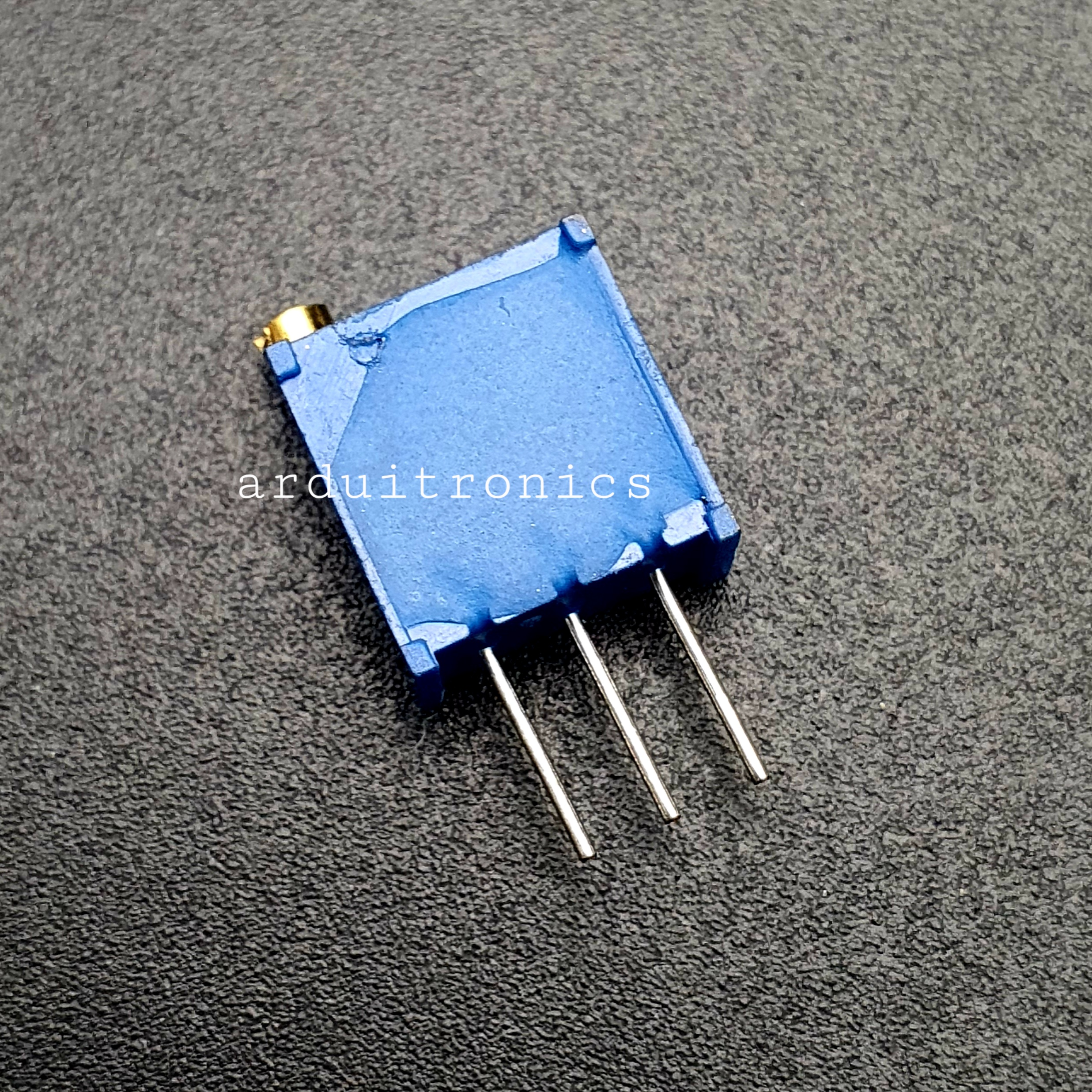 ตัวต้านทานปรับค่าได้ แบบละเอียดหมุน 25 รอบ Trimpot 1K Potentiometer Trimpot 25 Turns Top-adjust 1K (102)