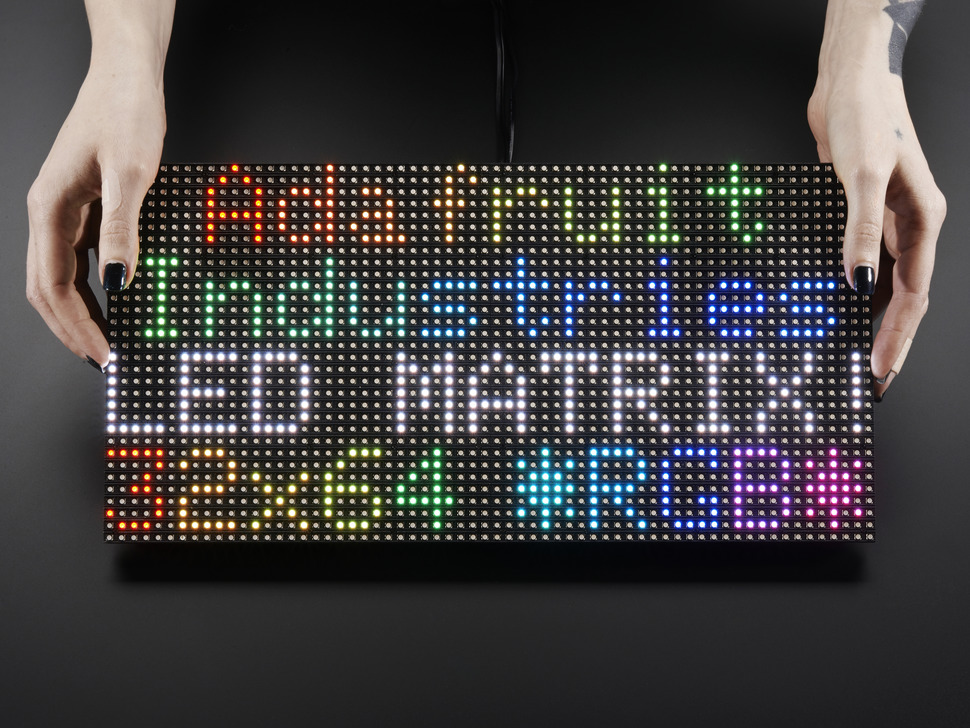 64x32 RGB LED Matrix - 6mm Pitch (Adafruit)