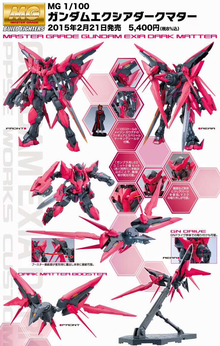 MG 1/100 PPGN-001 Gundam Exia Dark Matter