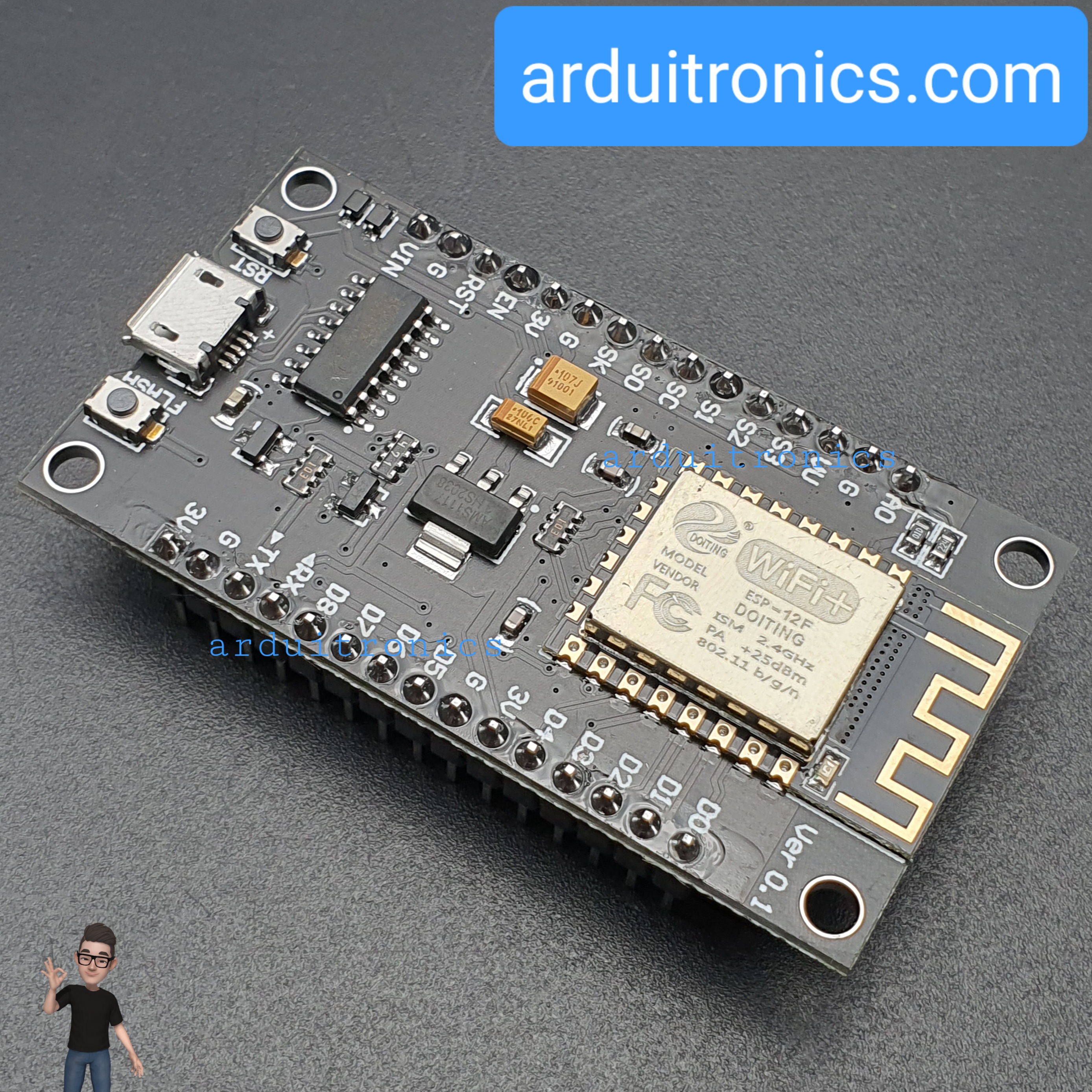NodeMCU (Version 3) ESP-12F ESP8266-12F (Micro USB)