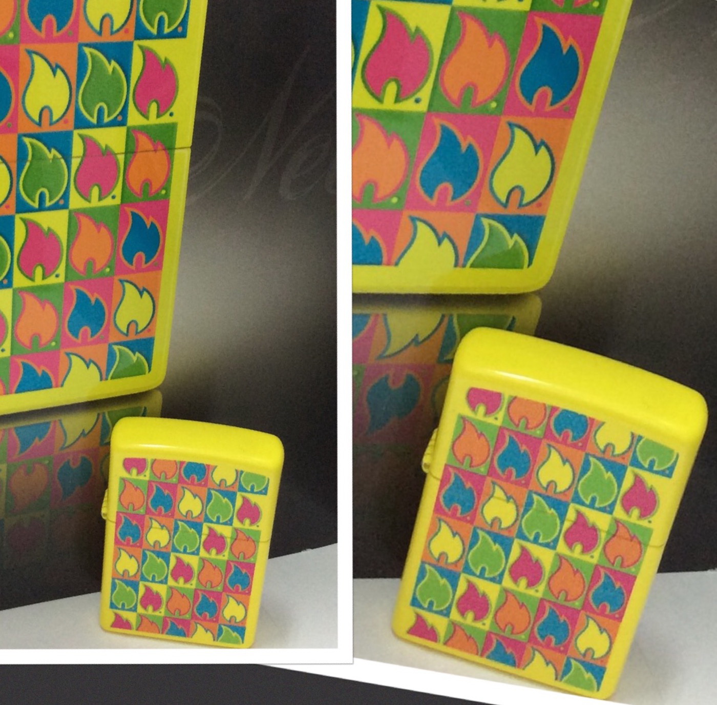 ไฟแช็ค zippo Neon Yellow ,Color Image