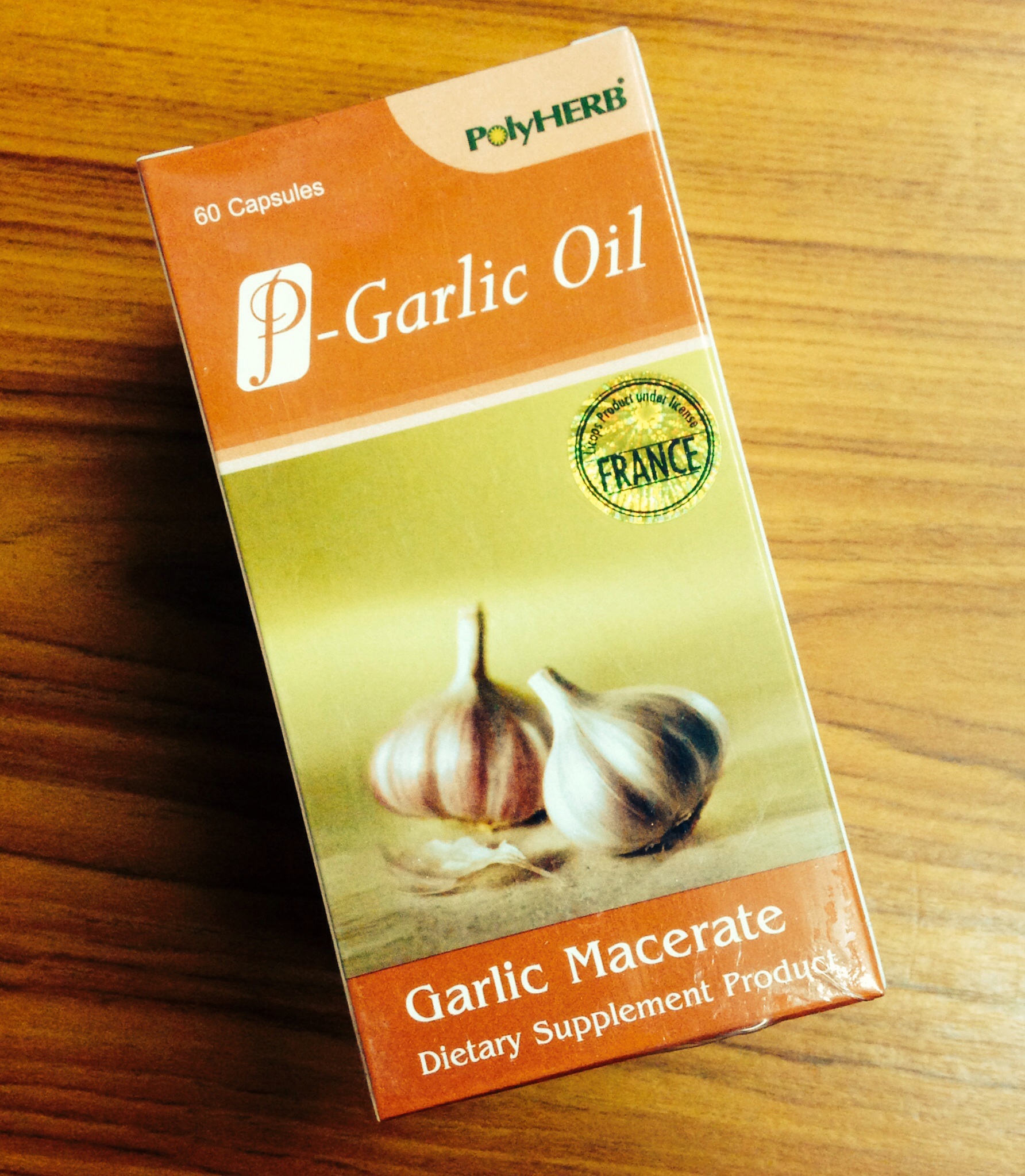 P-garlic Oil 60 caps polyherb