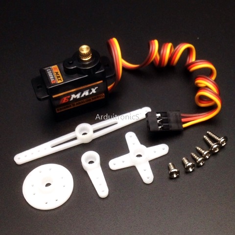 Mini Metal Gear Analog Servo for RC Model (EMAX ES08MA II 12g)