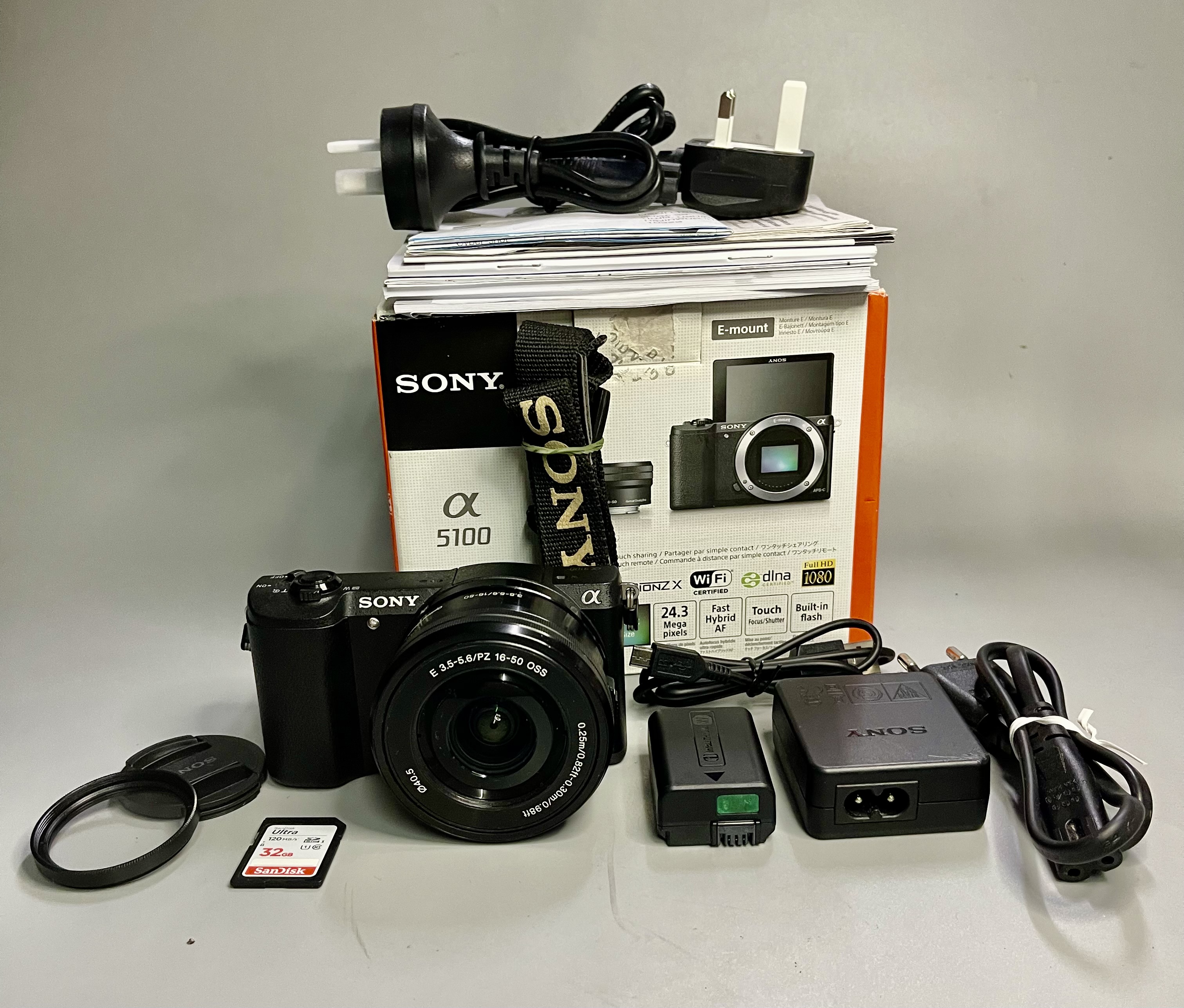 ขายกล้อง Sony A5100 เลนส์16 50mm f3.5 5.6 ISS หมดประกันศูนย์ใช้น้อยShutter 2802 สวยสภาพดี
