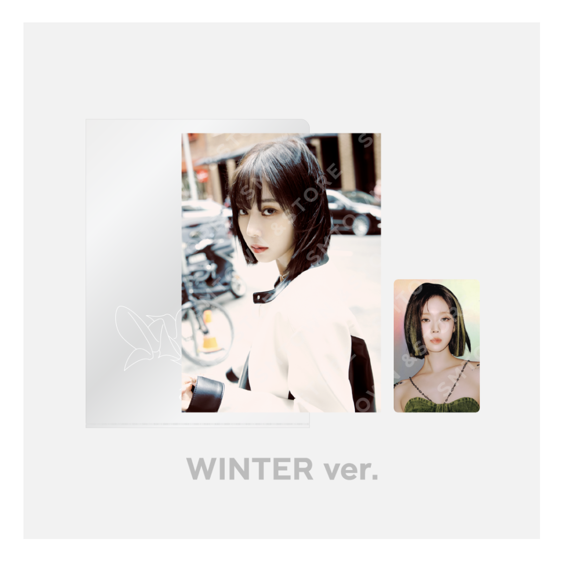 aespa - aespa The 3rd mini Album - 'MY WORLD' OFFICIAL MD - ของะสะสม - POSTCARD + HOLOGRAM PHOTO CARD SET - Winter