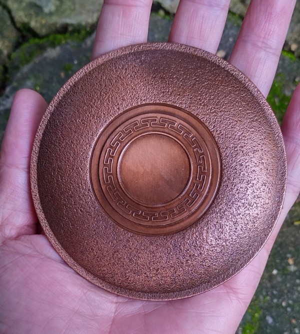 ที่รองแก้ว ทองแดงขัดเงา 9cm