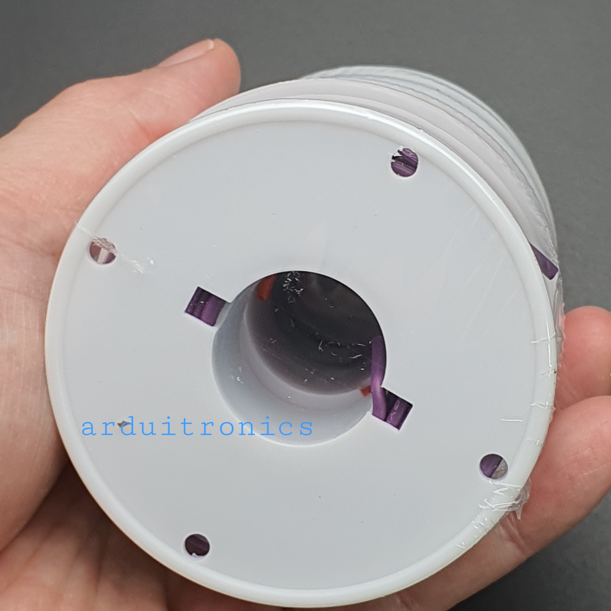 สายไฟ 5 สี สายไฟอ่อนเส้นเดี่ยว UL1007 สายไฟลวดทองแดงชุบดีบุก 20AWG ความยาวม้วนละ 10 เมตร ( สี ขาว ส้ม น้ำตาล เทา ม่วง )